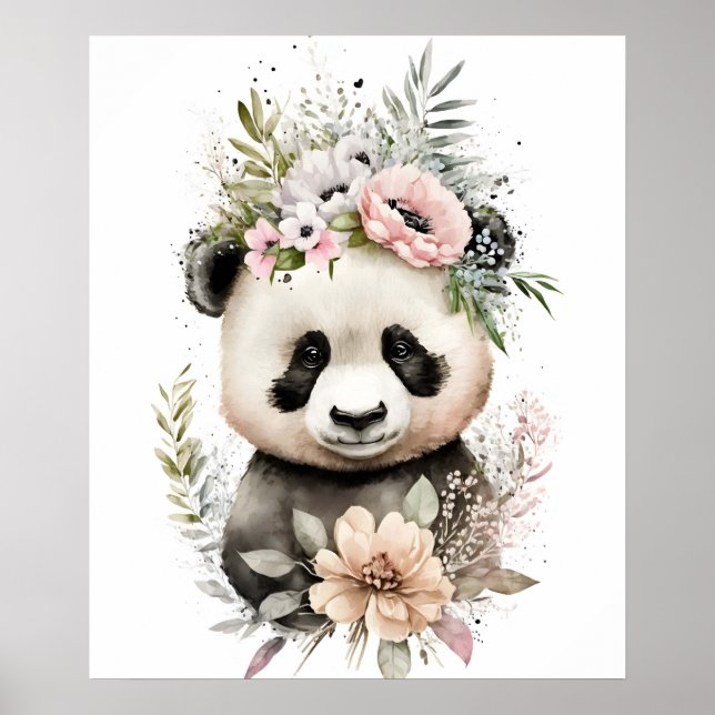 Affiche Bébé Panda ours  (Devant)