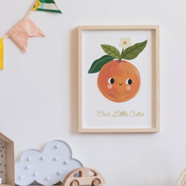 Affiche Bébé Petite sucré mignon Orange Nourrier (Créateur téléchargé)