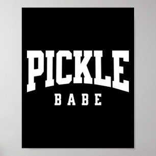 Affiche Bébé pickleball pour fille joueuse de pickle ball