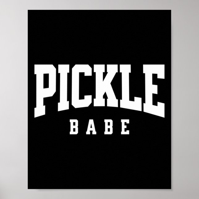 Affiche Bébé pickleball pour fille joueuse de pickle ball (Devant)