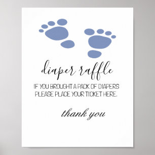 Affiche Bébé Pied Imprimer Refroidissement Baby shower de 