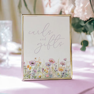 Affiche Bébé pourpre En Fleur Fleur sauvage Cartes & Cadea