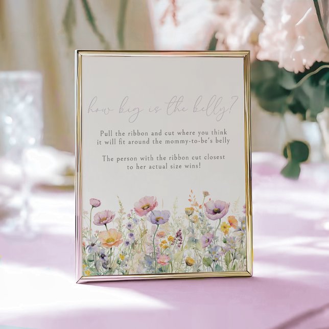 Affiche Bébé pourpre En Fleur Fleur sauvage Ventre Jeu (Créateur téléchargé)