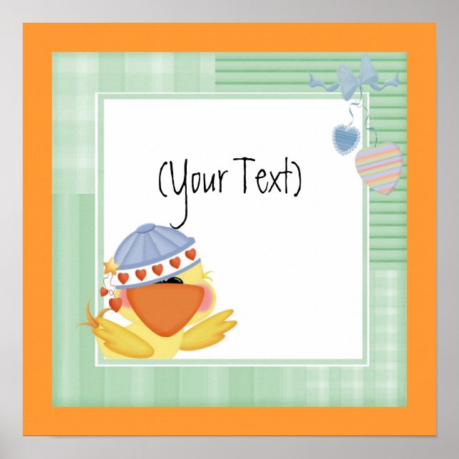 Affiche Bébé Quack ups Imprimer (Devant)