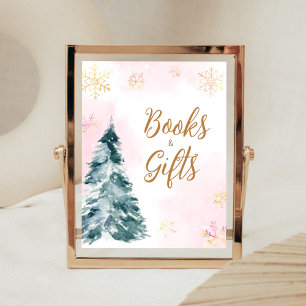 Affiche Bébé rose C'est froid Livres et Cadeaux extérieurs