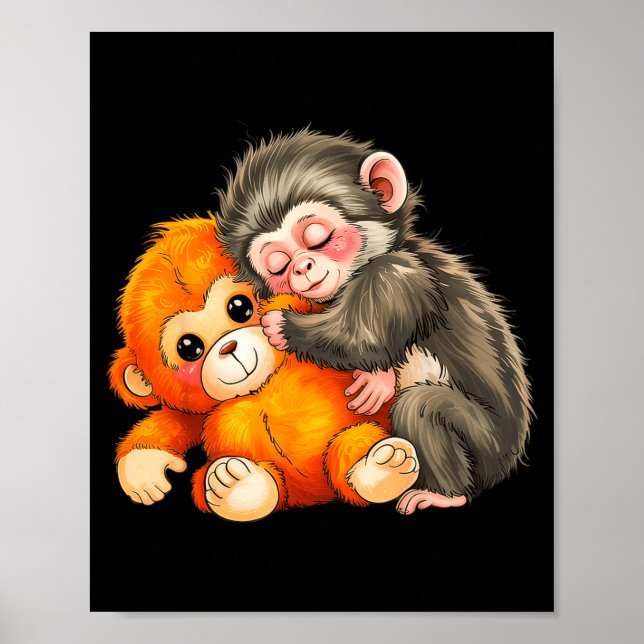 Affiche Bébé singe coup de poing  (Devant)