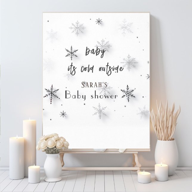 Affiche bébé son froid Baby shower extérieur (Créateur téléchargé)