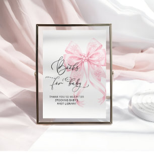 Affiche Bébé son froid dehorsLivres de livres rose pour bé