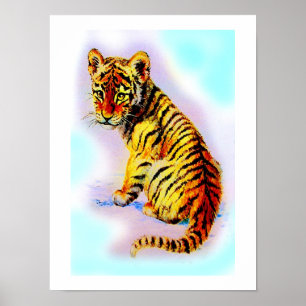 Affiche Bébé tigre