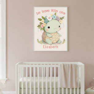 Affiche Bébé Tortue Mignonne Animal