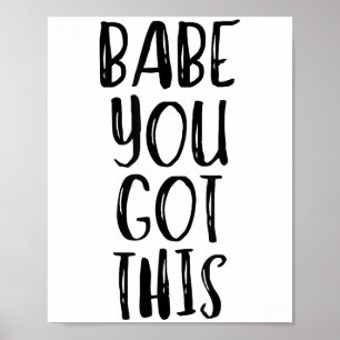 Affiche Bébé Tu As Réussi - Slogan Motivationnel Uplifting