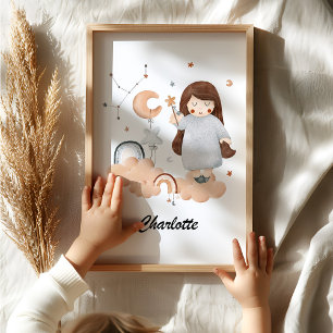 Affiche Bébé Vierge - Pour la nurserie de votre petite dem