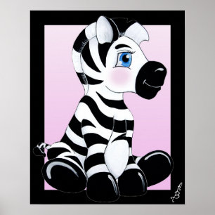 Affiche Bébé Zebra