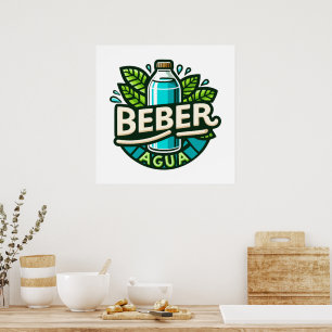 Affiche Beber agua