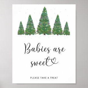 Affiche Bébés arbres d'hiver sont sueur