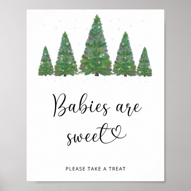 Affiche Bébés arbres d'hiver sont sueur (Devant)