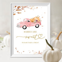 Bébés d'automne à la citrouille, doux présage