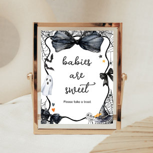 Affiche Bébés de Bouh peu effrayants sont un doux signe