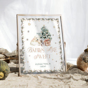 Affiche Bébés d'ours polaires mignons sont sucrés Prenez u