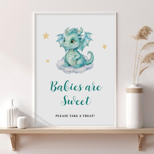 Affiche Bébés dragons mignons sont doux  (Créateur téléchargé)