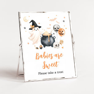 Affiche Bébés fantômes orange Little Boo sont un signe dou