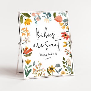 Affiche Bébés Fleurs sauvages brillants botaniques sont do