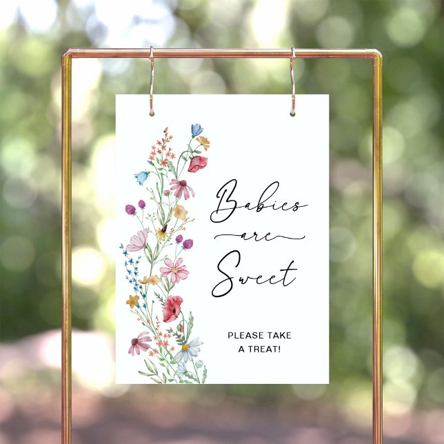 Affiche Bébés Fleurs Sauvages sont Douces  (Créateur téléchargé)