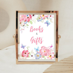 Affiche Bébés Papillons Floraux Sont un Joli Signe