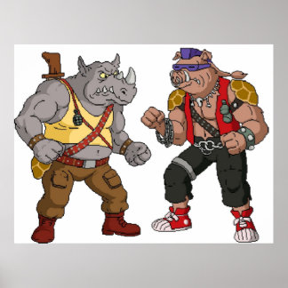 Affiche Bebop Rockstable - Gros tirage amusant