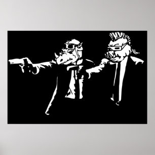 Affiche Bebop Rockstable Thug life Pfiction mashup