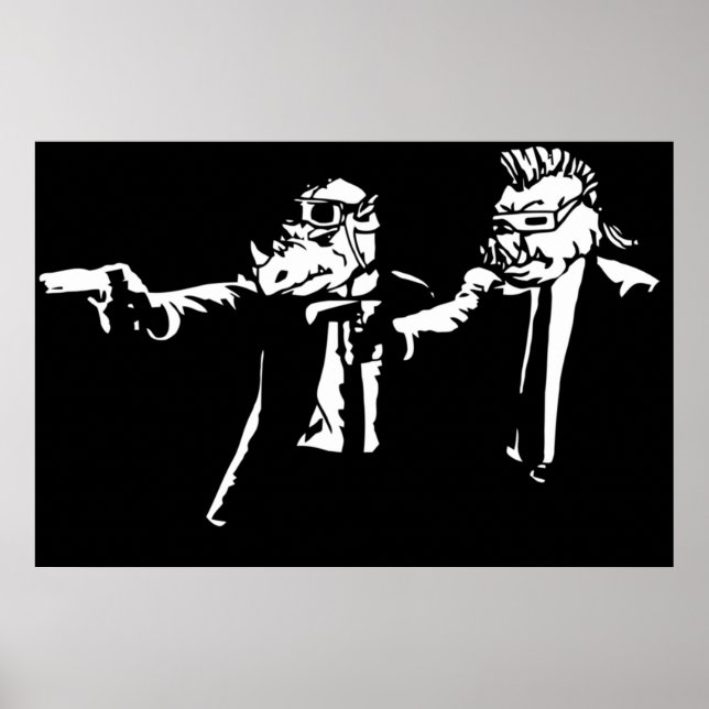 Affiche Bebop Rockstable Thug life Pfiction mashup (Devant)