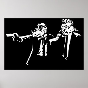 Affiche Bebop Rockstable Thug life Pfiction mashup