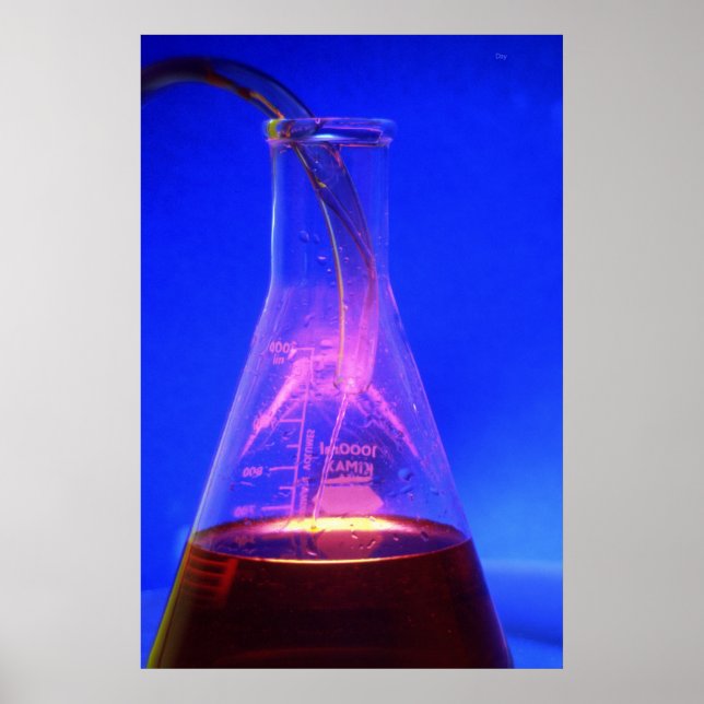 Affiche Bécher et tube (Devant)