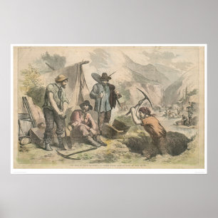 Affiche Bêcheurs d'or de la Californie (2525A)