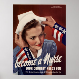 Affiche Become A Nurse