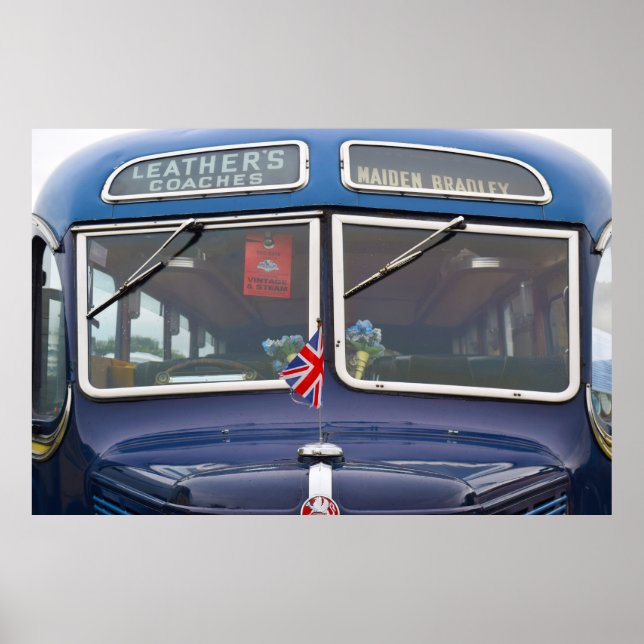 Affiche Bedford OB Coach, vers 1950. (Devant)