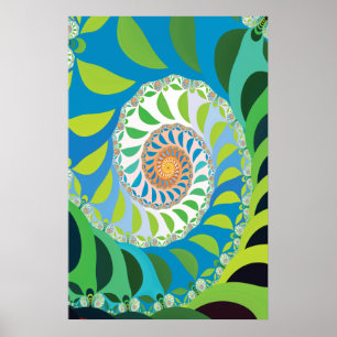 Affiche Bee Colony Fractal