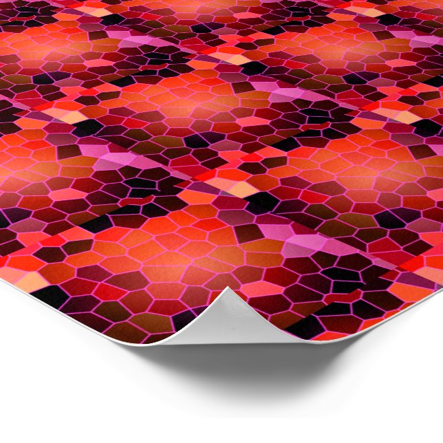 Affiche Bee Hive Rouge (Coin)