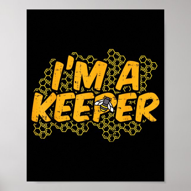Affiche Bee-keeper Funny Beekeeng Pun Humor Honey Aarist G (Devant)