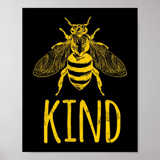 Affiche Bee Kind Beekeeper Honey Bee Pun (Devant)