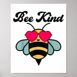 Affiche Bee-shirt Girls Bumble Bee Kind Toddler Kids migno