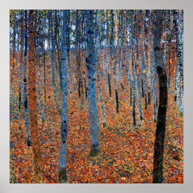 Affiche Beech Grove, Gustav Klimt (Devant)