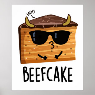 Affiche Beefcake Funny Cake Pun