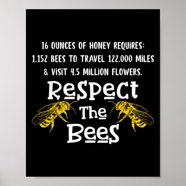 Affiche Beekeeng Fournitures Miel Bee Hive Bumble Bee Keep (Devant)