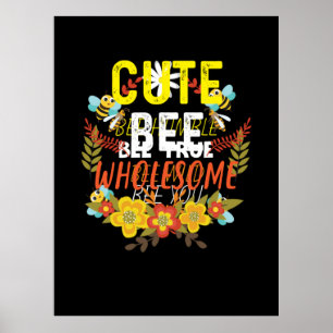 Affiche Beekeeper Art Cute Bee Whesome
