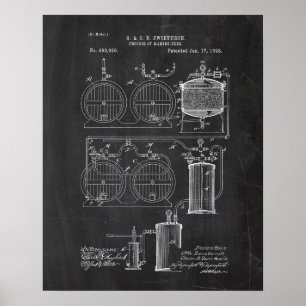 Affiche Beer Brewing System Patent