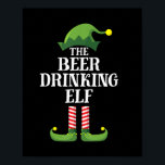Affiche Beer Drinking Christmas Birthday<br><div class="desc">Beer Drinking Christmas Birthday</div>
