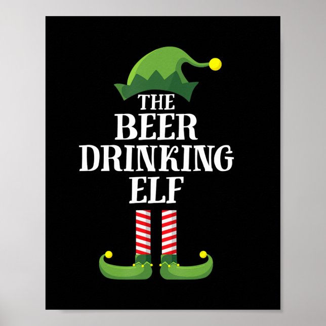 Affiche Beer Drinking Christmas Birthday (Devant)