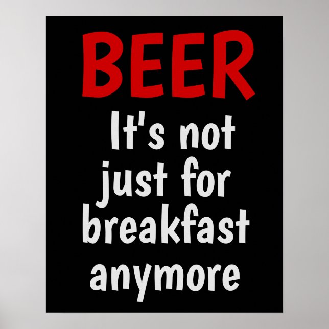 Affiche Beer - It's not just for breakfast anymore (Devant)