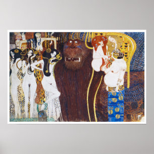 Affiche Beethoven Frieze (détail), Gustav Klimt